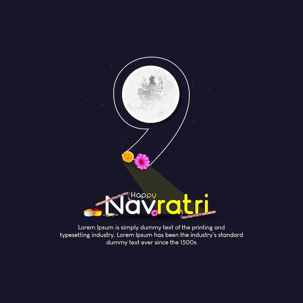 Happy Navratri, Dandiya in Navratri, happy navratri creative ads.