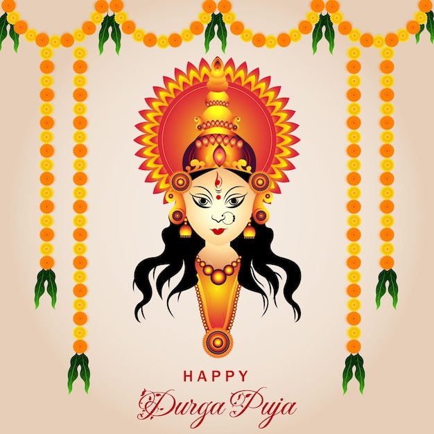 Happy navratri festival card background