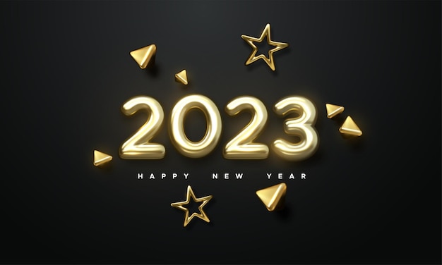 Happy New 2023 Year Holiday vector illustration