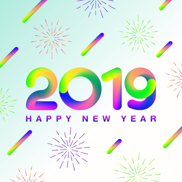 Happy New Year 2019_Gradient Style