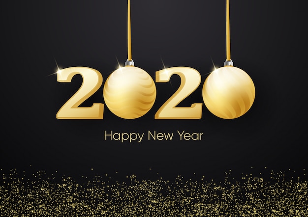 Happy new year 2020 background  