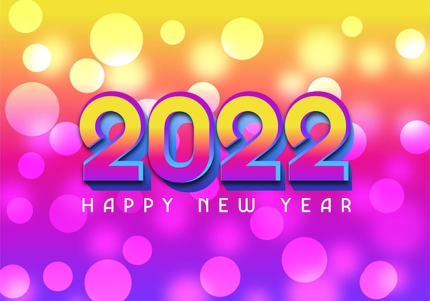 Happy new year 2022 broken light background creative design