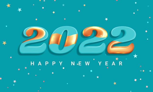 Happy new Year 2022 Greeting Card