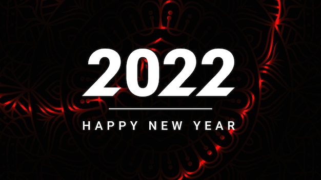 Happy new year 2022 greeting quotes background with modern colorful  abstract liquid fluid shapes