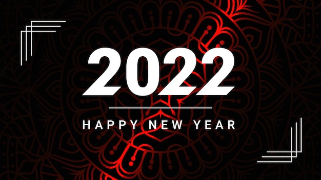 Happy new year 2022 greeting quotes background with modern colorful  abstract liquid fluid shapes