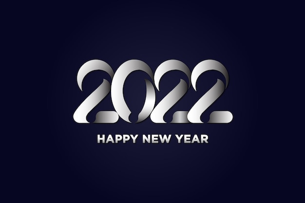 Happy new year 2022 hand draw illustration