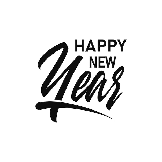 Happy New Year 2022 Lettering