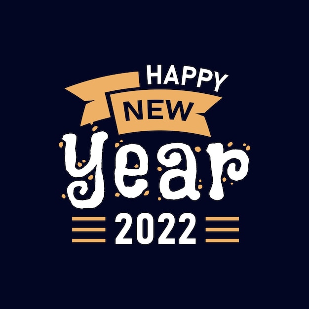 Happy New Year 2022 Lettering