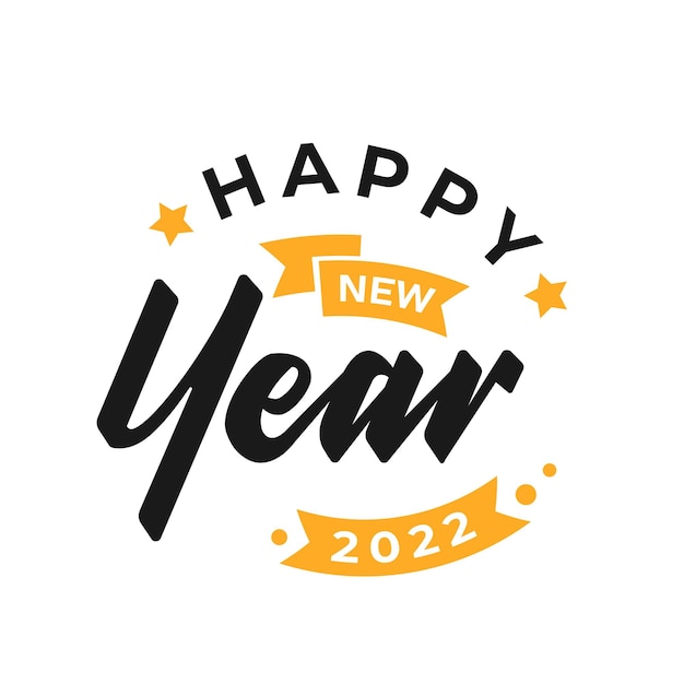 Happy New Year 2022 Lettering