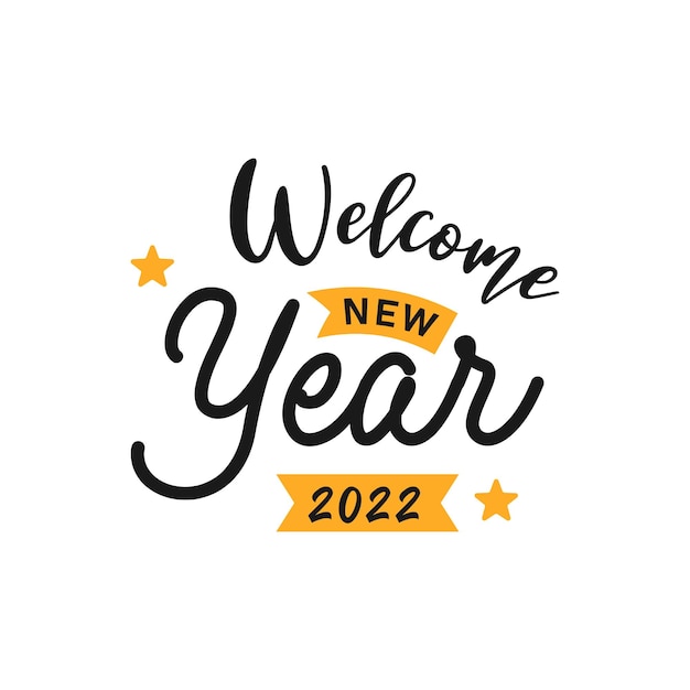 Happy New Year 2022 Lettering