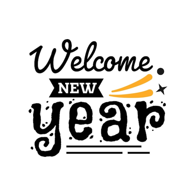 Happy New Year 2022 Lettering