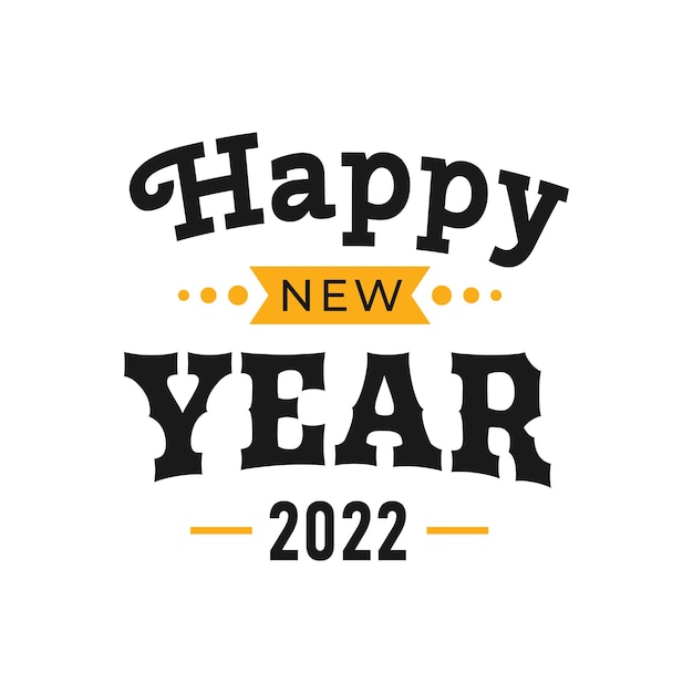 Happy New Year 2022 Lettering