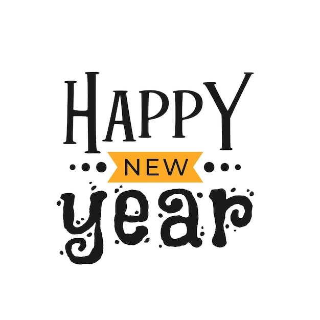 Happy New Year 2022 Lettering