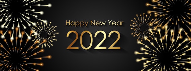 Happy new year 2022 Realistic elegant vector templates Realistic gifts and Christmas garlands