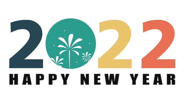 Happy new year 2022 simple design