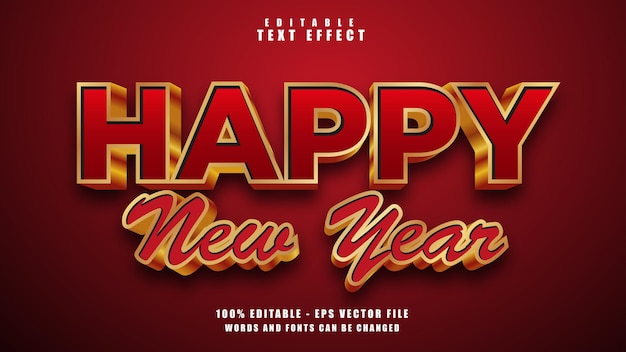 Happy New Year 2022 Text Effect