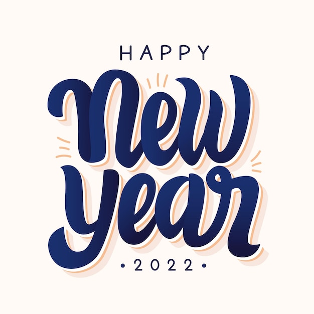 happy new year 2022 typography