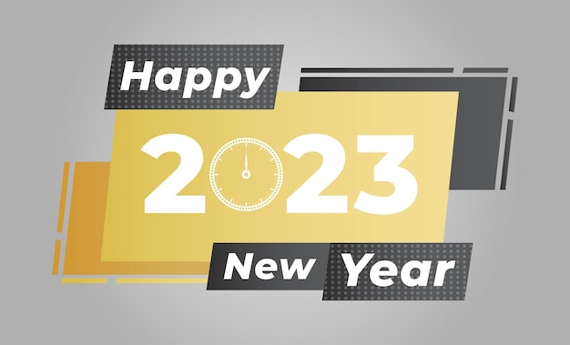 Happy new year 2023 Background design