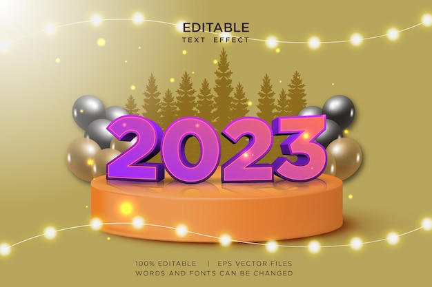 happy new year 2023 banner template design