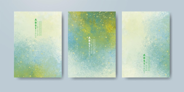 Happy new year 2023 card template with watercolor background