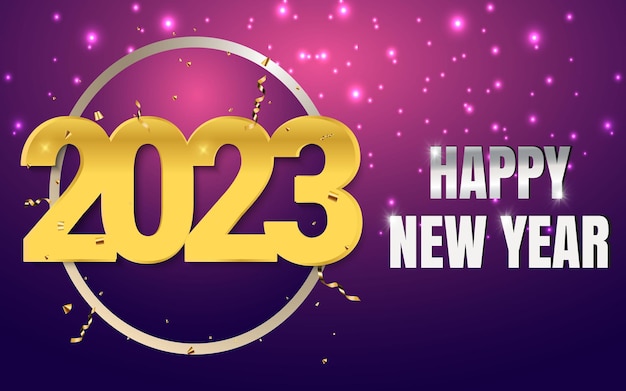 Happy new year 2023 celebration background