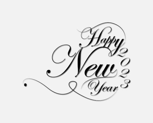 Vector happy new year 2023 design