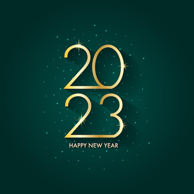 happy new year 2023 elegant background vector design.