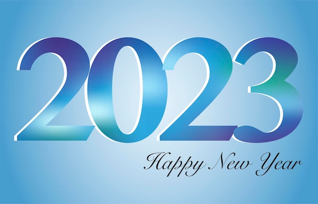 Happy new year 2023 happy holiday greeting card