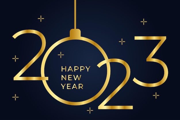 happy new year 2023 luxury background