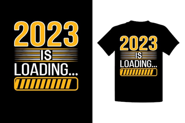 Happy New Year 2023 Typography T-Shirt Design