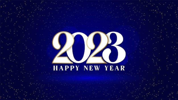 Happy New Year 2023 vector celebration Cover background