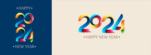 Vector happy new year 2024 festive realistic decoration celebrate 2024 party free vector