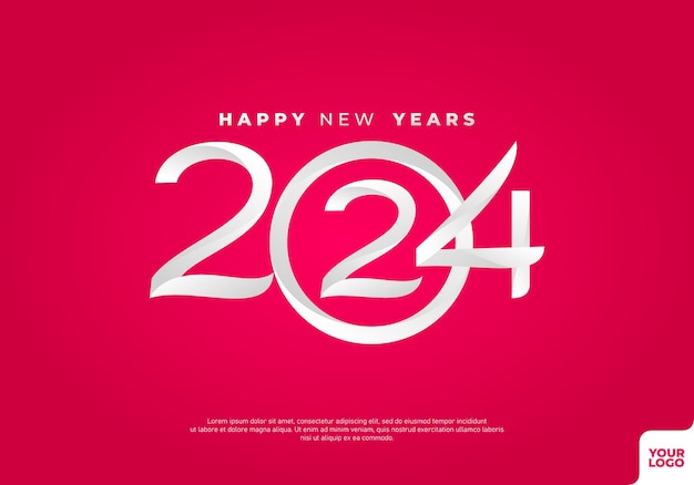 happy new year 2024 logotype