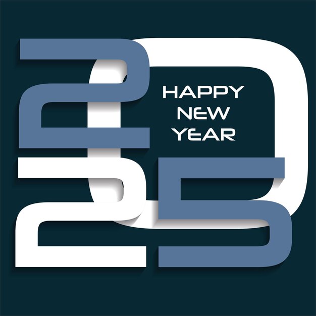 Vector happy new year 2025 text design vector 2025 logo for business celebration and season decoration