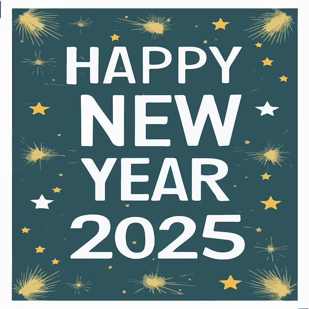 Vector happy new year 2025