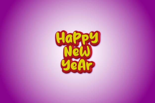 Happy New Year 3D Text