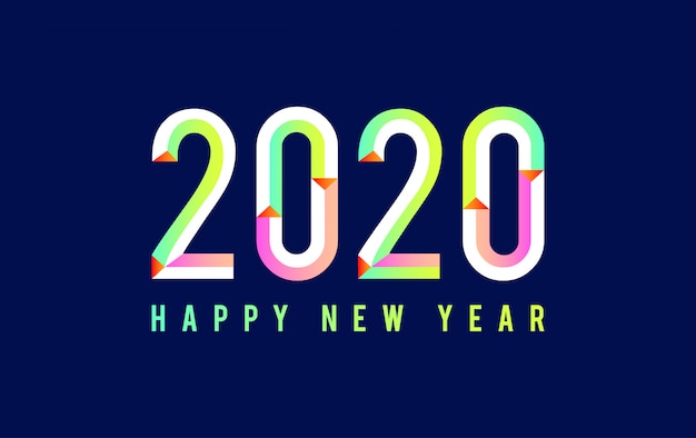 Happy new year background illustration vector