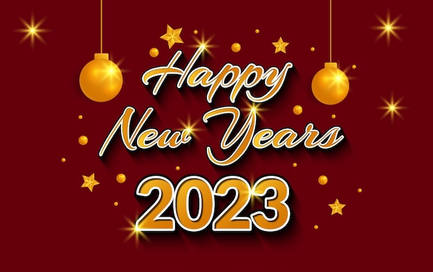 happy new year background vector design