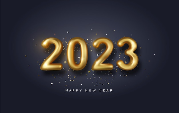 Happy new year  banner golden vector luxury text  happy new year gold festive numbers