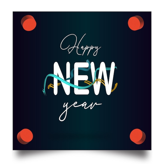 Happy new year card with  background 2023