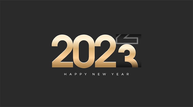 Happy new year colorful modern 2023