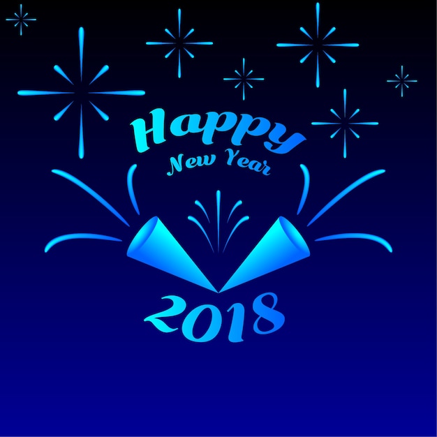 Happy New Year Greeting Card