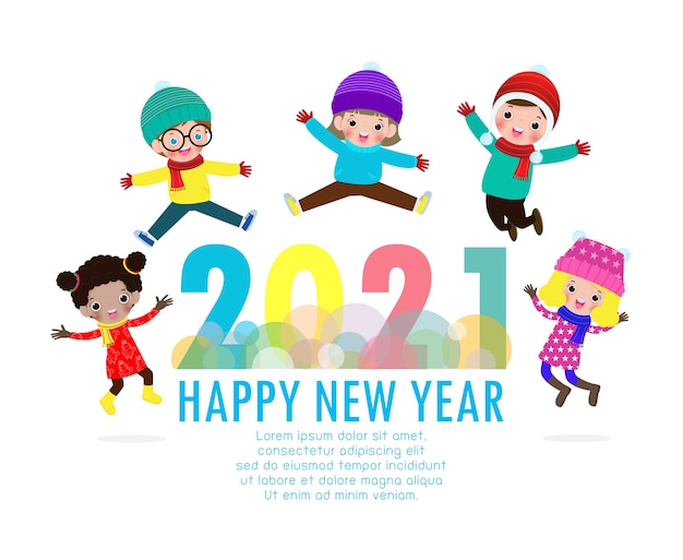 Happy New Year greeting card