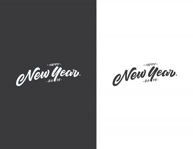 Happy New Year Lettering