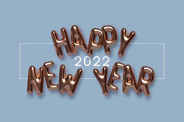 Happy new year lettering