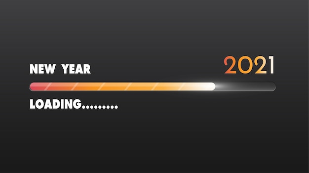 Happy new year loading bar