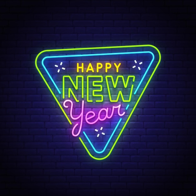 Happy New Year neon sign