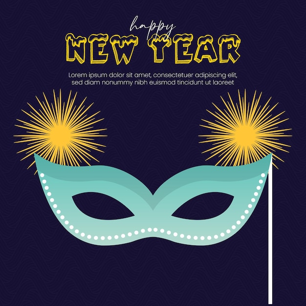 Happy New Year Social Media Template For Instagram Post Feed