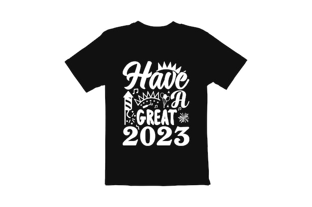 happy new year t shirt design. typography t shirt design vector