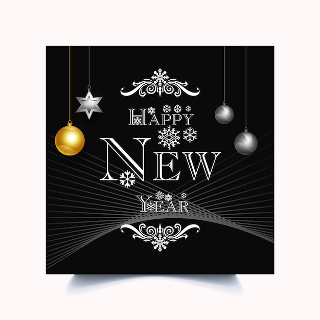 Vector happy new year template